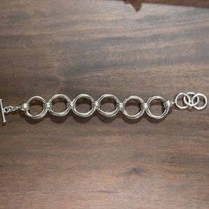 Silpada Sterling Silver Circle Link Bracelet